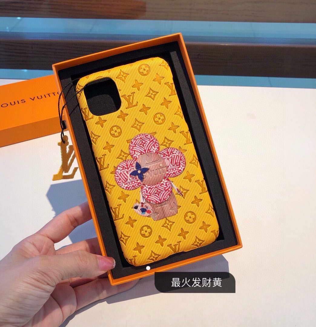 Louis Vuitton Apple Iphone Leather Premium Deluxe Phone Case Protection 10112 - luxibagsmall