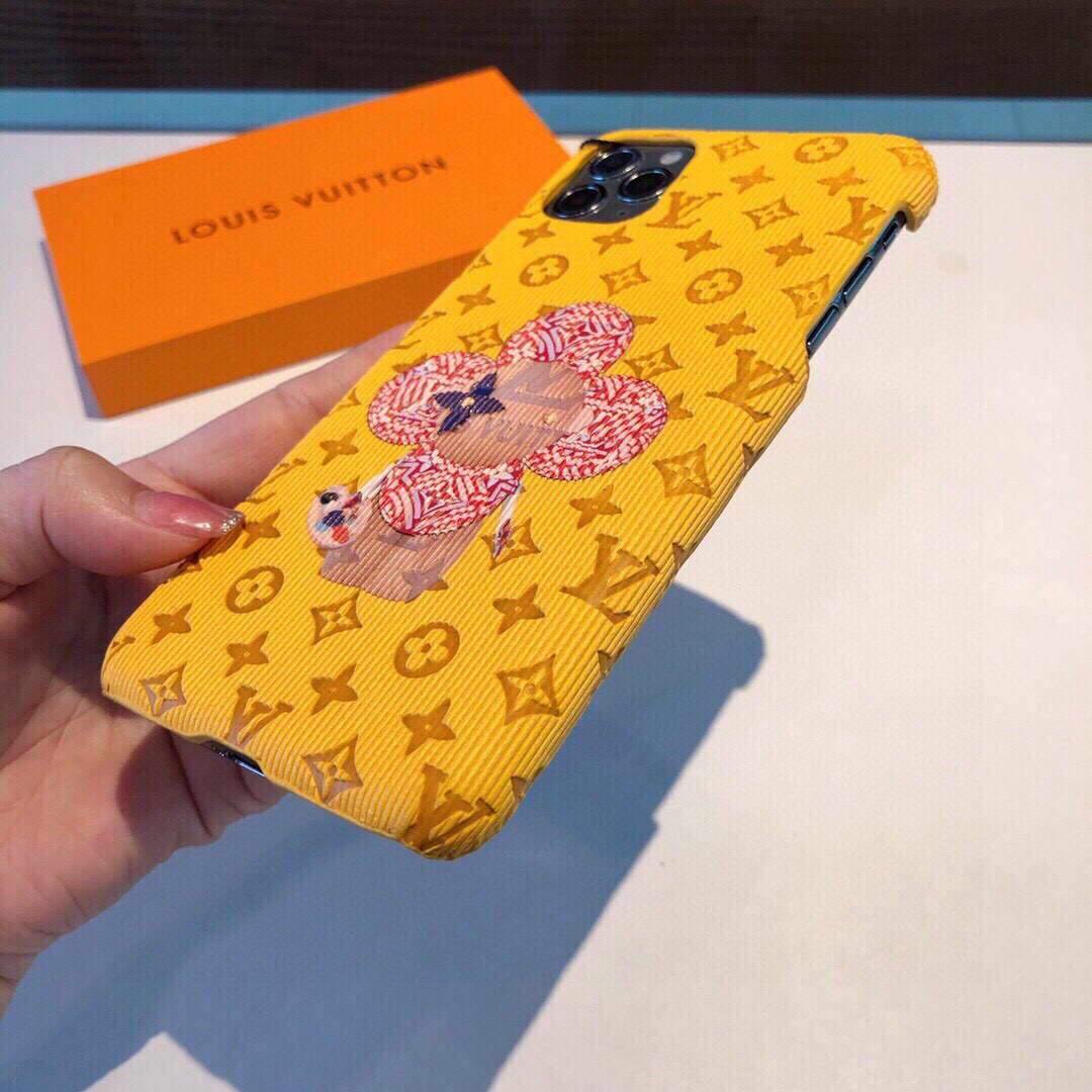 Louis Vuitton Apple Iphone Leather Premium Deluxe Phone Case Protection 10112 - luxibagsmall