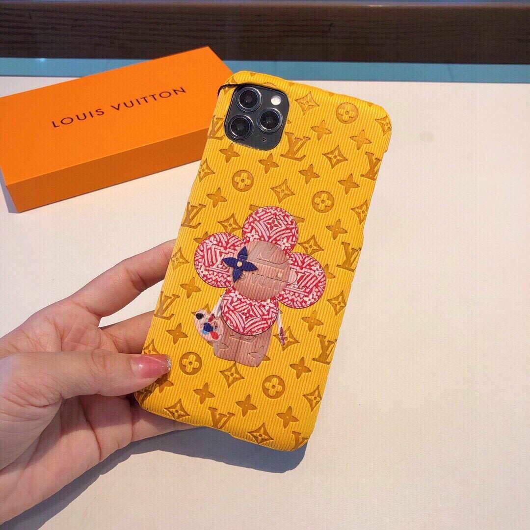 Louis Vuitton Apple Iphone Leather Premium Deluxe Phone Case Protection 10112 - luxibagsmall