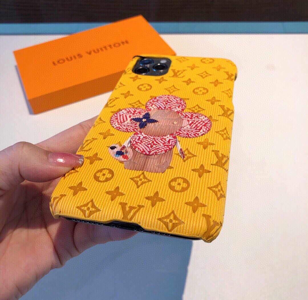 Louis Vuitton Apple Iphone Leather Premium Deluxe Phone Case Protection 10112 - luxibagsmall