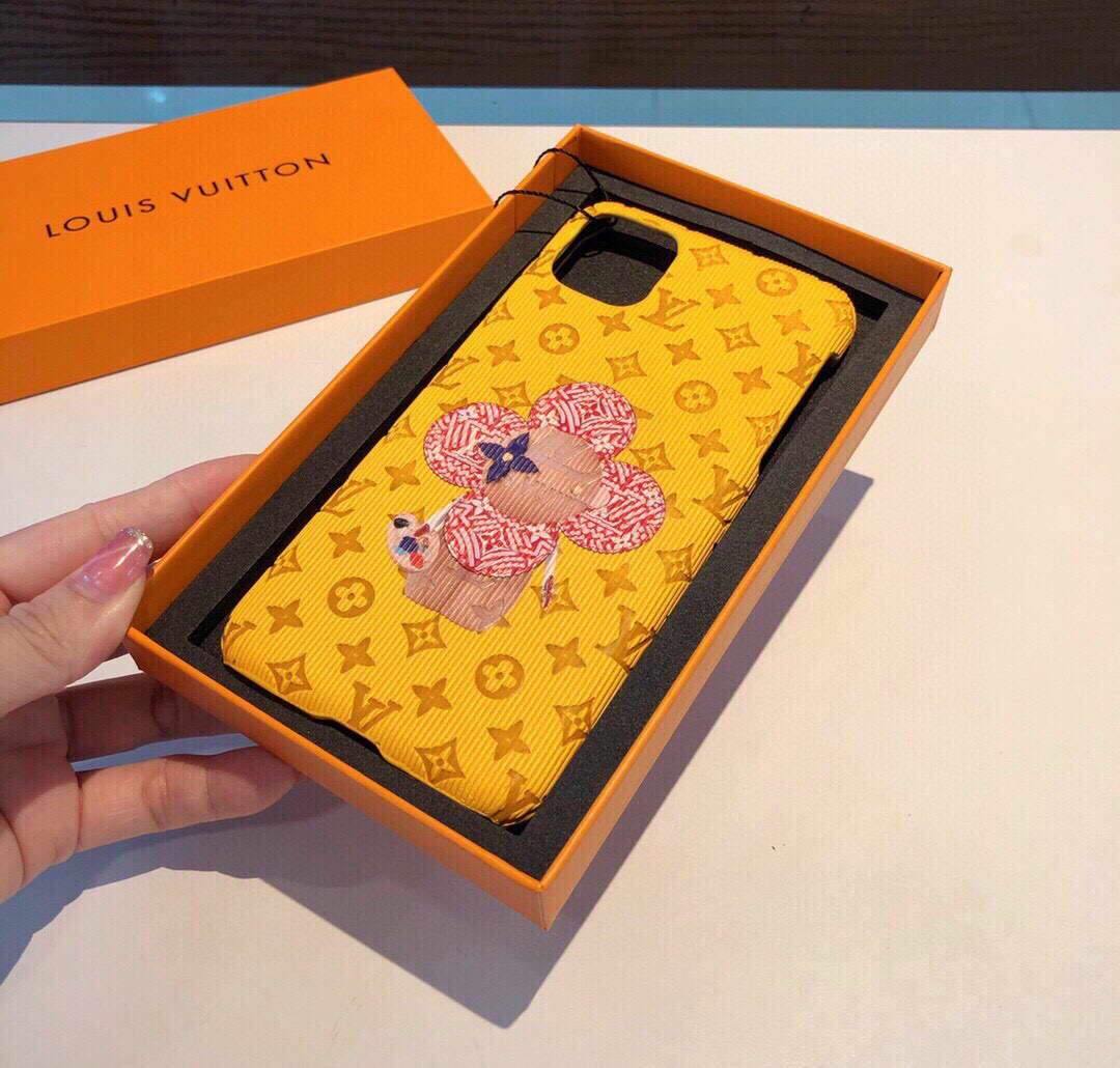 Louis Vuitton Apple Iphone Leather Premium Deluxe Phone Case Protection 10112 - luxibagsmall