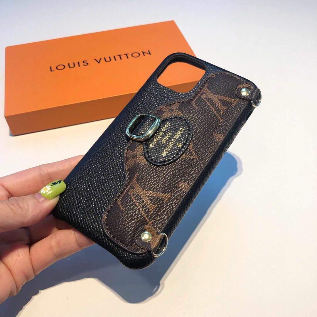 Louis Vuitton Apple Iphone Leather Premium Deluxe Phone Case Protection 10114 - luxibagsmall