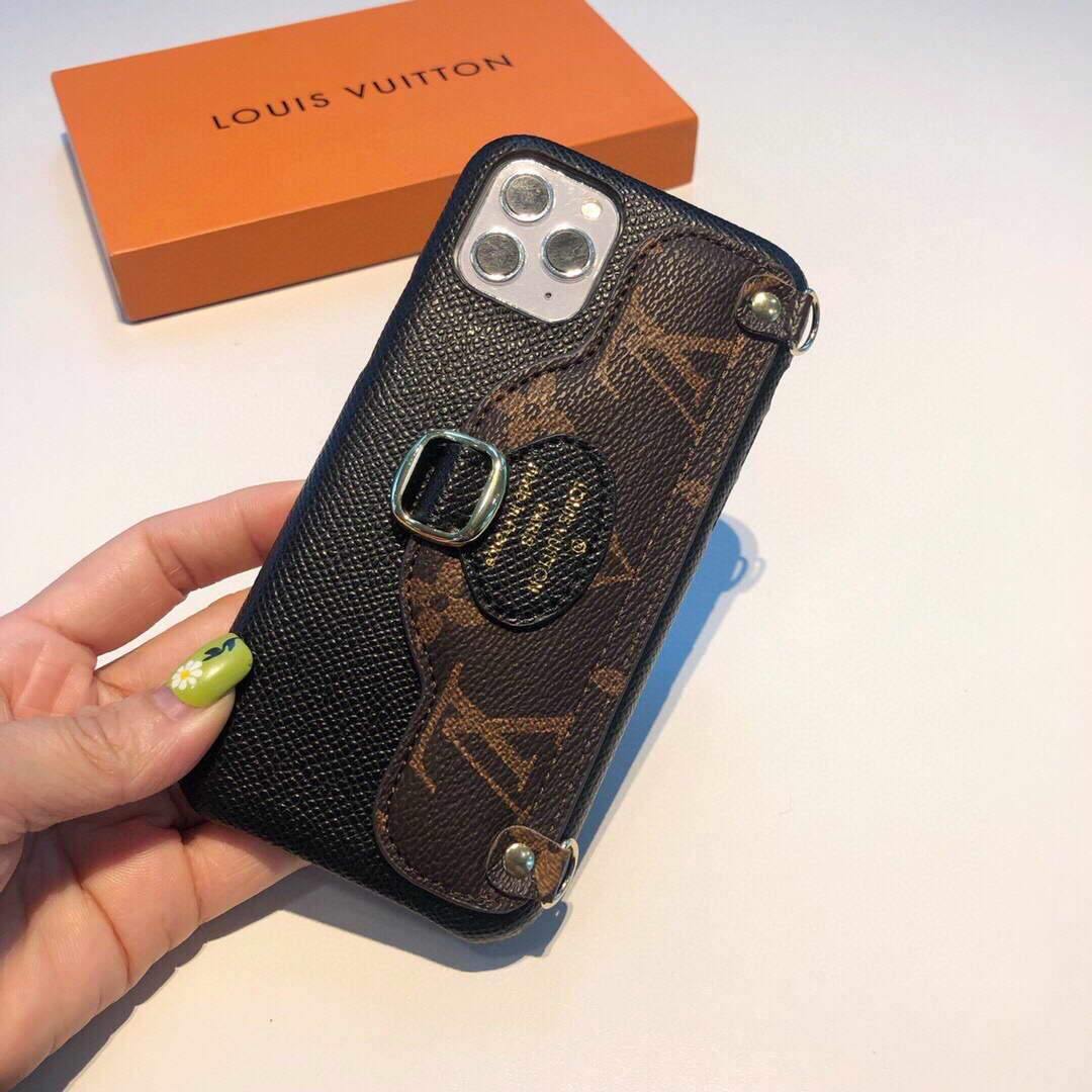 Louis Vuitton Apple Iphone Leather Premium Deluxe Phone Case Protection 10114 - luxibagsmall