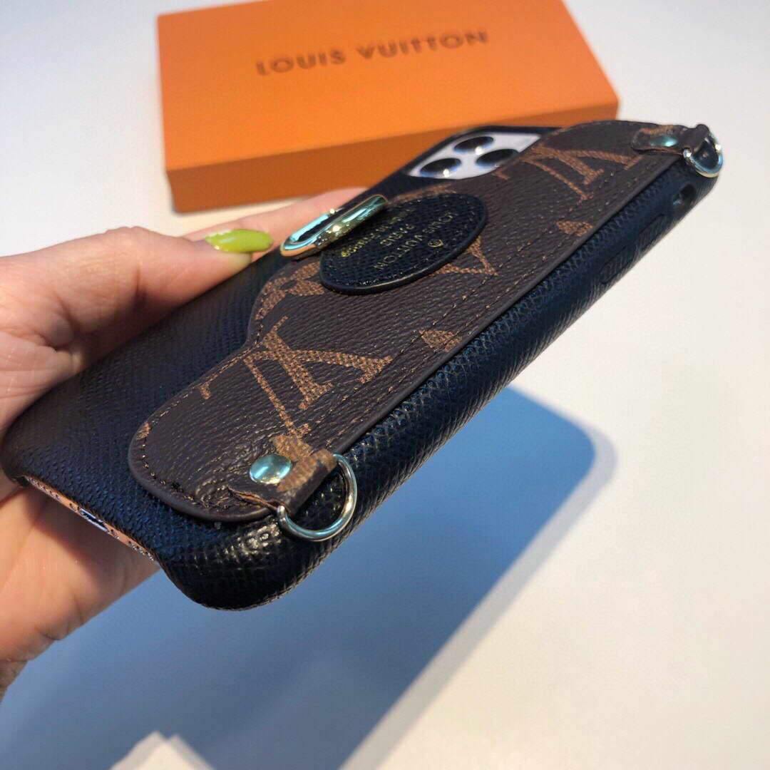 Louis Vuitton Apple Iphone Leather Premium Deluxe Phone Case Protection 10114 - luxibagsmall