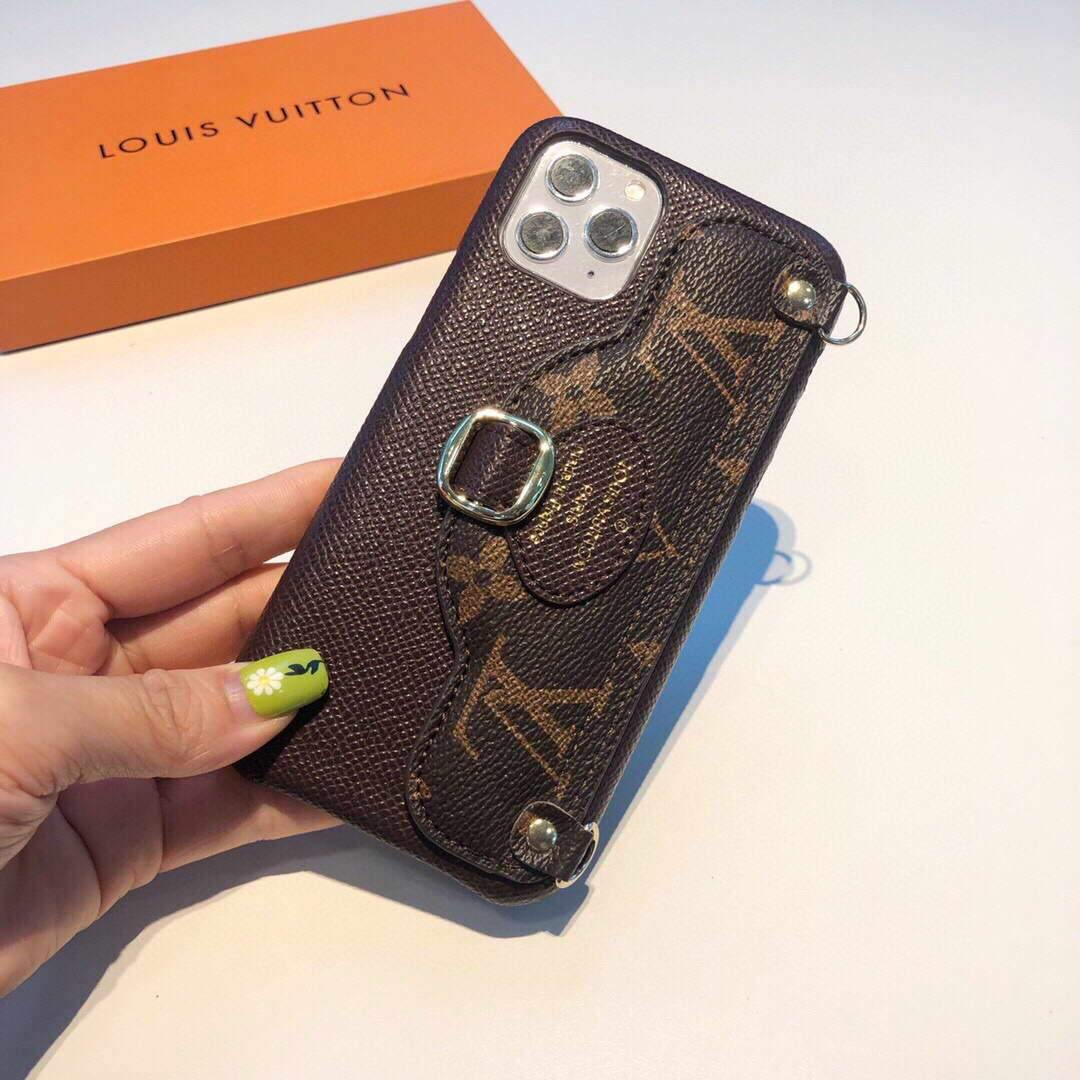 Louis Vuitton Apple Iphone Leather Premium Deluxe Phone Case Protection 10115 - luxibagsmall