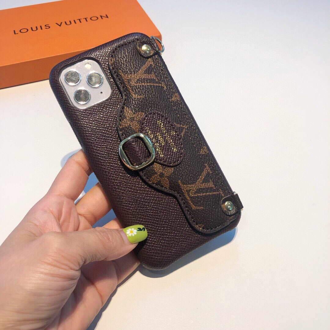 Louis Vuitton Apple Iphone Leather Premium Deluxe Phone Case Protection 10115 - luxibagsmall