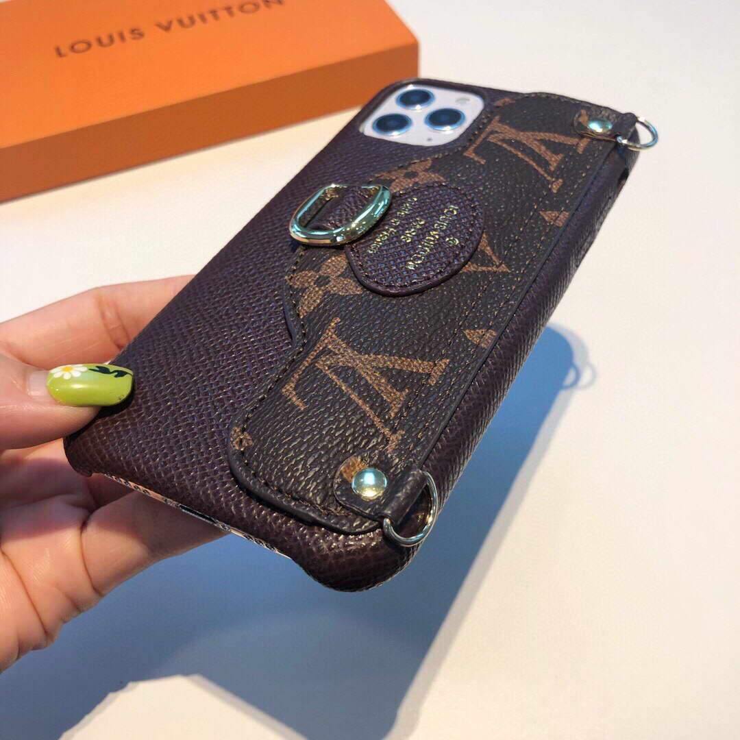 Louis Vuitton Apple Iphone Leather Premium Deluxe Phone Case Protection 10115 - luxibagsmall