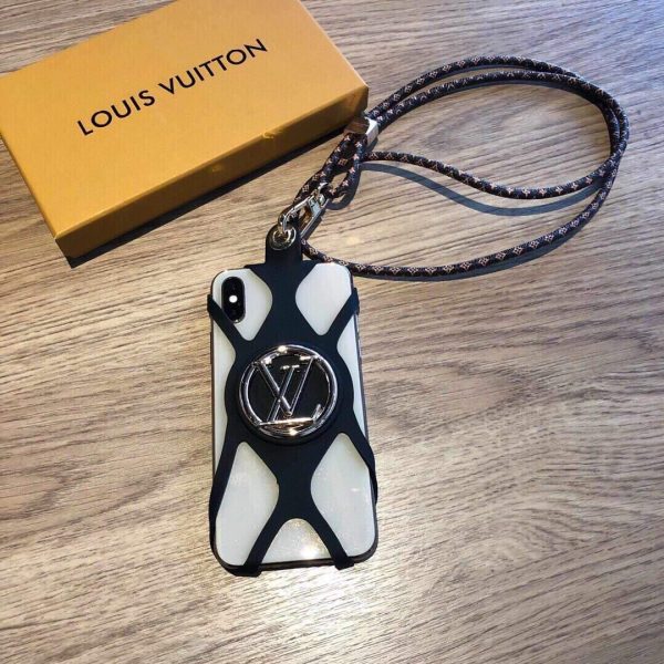 Louis Vuitton Apple Iphone Leather Premium Deluxe Phone Case Protection 10101 - luxibagsmall