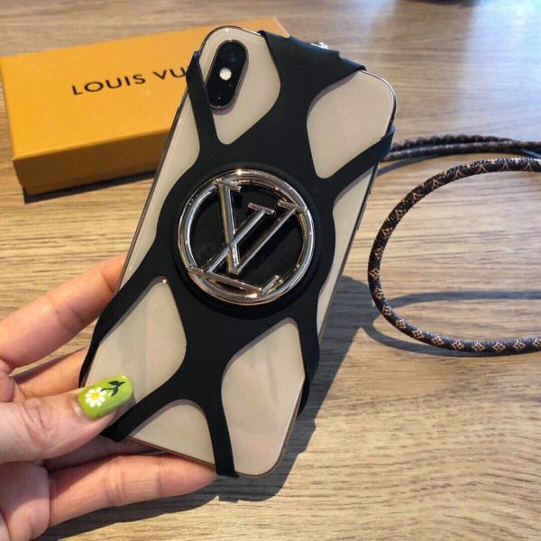 Louis Vuitton Apple Iphone Leather Premium Deluxe Phone Case Protection 10101 - luxibagsmall