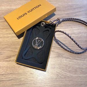 Louis Vuitton Apple Iphone Leather Premium Deluxe Phone Case Protection 10101 - luxibagsmall