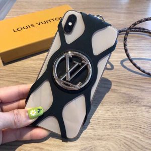 Louis Vuitton Apple Iphone Leather Premium Deluxe Phone Case Protection 10101 - luxibagsmall