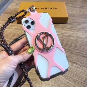 Louis Vuitton Apple Iphone Leather Premium Deluxe Phone Case Protection 10102 - luxibagsmall