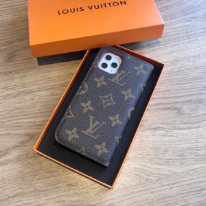 Louis Vuitton Apple Iphone Leather Premium Deluxe Phone Case Protection 10103 - luxibagsmall