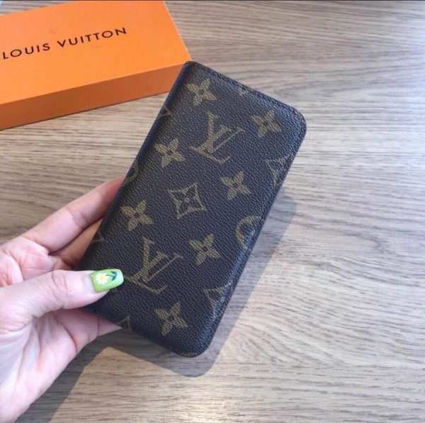 Louis Vuitton Apple Iphone Leather Premium Deluxe Phone Case Protection 10103 - luxibagsmall