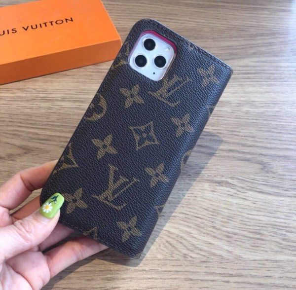 Louis Vuitton Apple Iphone Leather Premium Deluxe Phone Case Protection 10103 - luxibagsmall