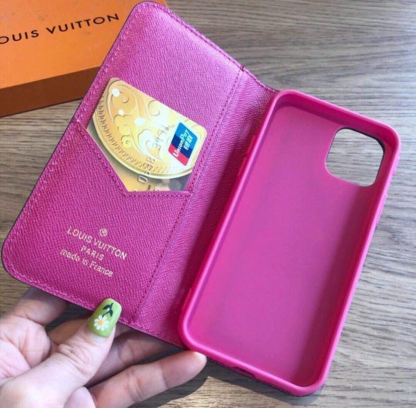 Louis Vuitton Apple Iphone Leather Premium Deluxe Phone Case Protection 10103 - luxibagsmall