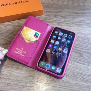 Louis Vuitton Apple Iphone Leather Premium Deluxe Phone Case Protection 10103 - luxibagsmall