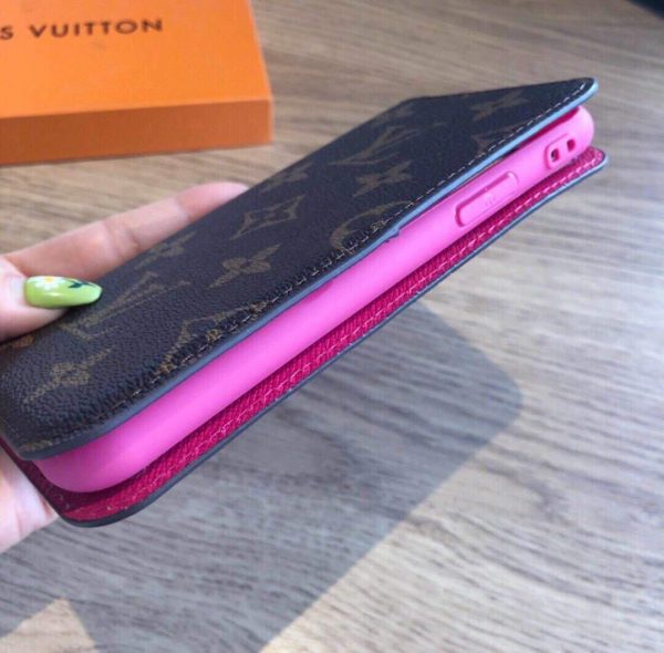 Louis Vuitton Apple Iphone Leather Premium Deluxe Phone Case Protection 10103 - luxibagsmall