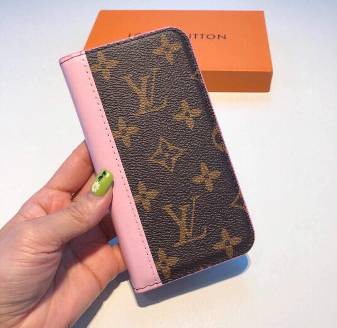 Louis Vuitton Apple Iphone Leather Premium Deluxe Phone Case Protection 10104 - luxibagsmall