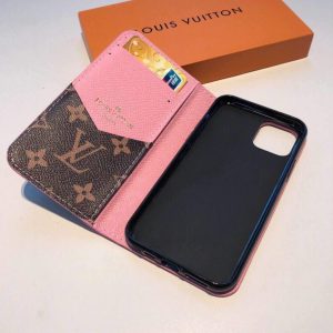 Louis Vuitton Apple Iphone Leather Premium Deluxe Phone Case Protection 10104 - luxibagsmall