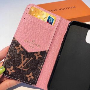 Louis Vuitton Apple Iphone Leather Premium Deluxe Phone Case Protection 10104 - luxibagsmall