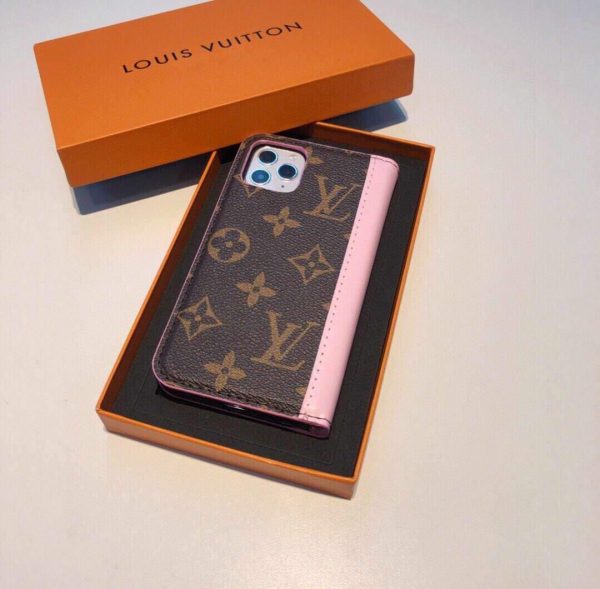 Louis Vuitton Apple Iphone Leather Premium Deluxe Phone Case Protection 10104 - luxibagsmall