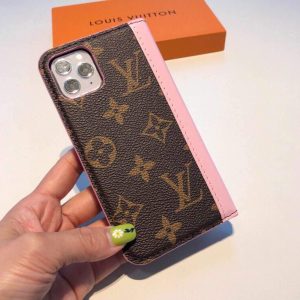 Louis Vuitton Apple Iphone Leather Premium Deluxe Phone Case Protection 10104 - luxibagsmall