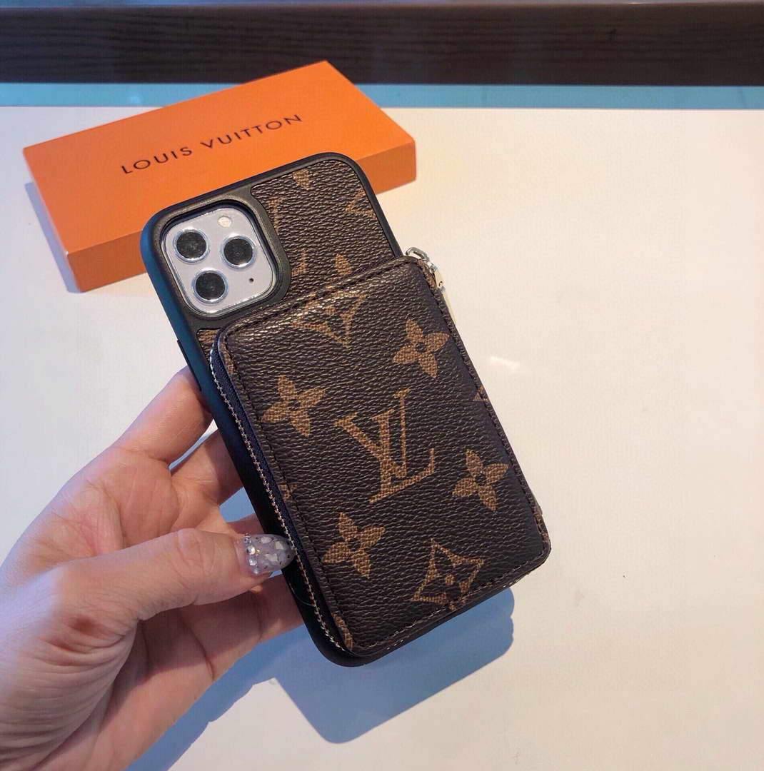 Louis Vuitton Apple Iphone Leather Premium Deluxe Phone Case Protection 10106 - luxibagsmall