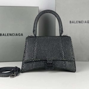 xubag.ru-balenciaga-592833-hourglass-small-top-handle-gray-suede-calfskin-with-rhinestones-001