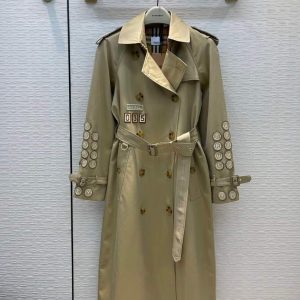 xubag.ru-burberry-womens-badge-applique-cotton-gabardine-trench-coat-88012-1