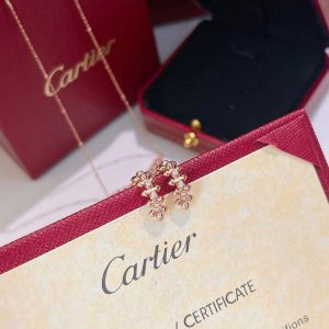 Cartier Clash De Cartier Earrings Rose Gold Diamonds 20210 - luxibagsmall