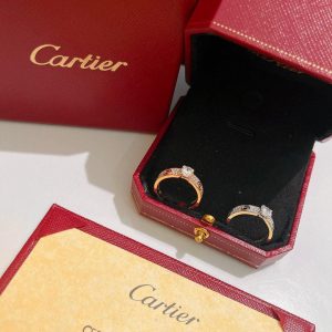 Cartier Ring Love Solitaire Rose Gold Diamond 20206 - luxibagsmall