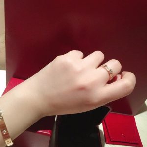 Cartier Ring Love Solitaire Rose Gold Diamond 20206 - luxibagsmall