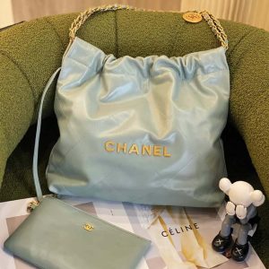 xubag.ru-chanel-22-as3260-small-handbag-shiny-calfskin-light-green-001