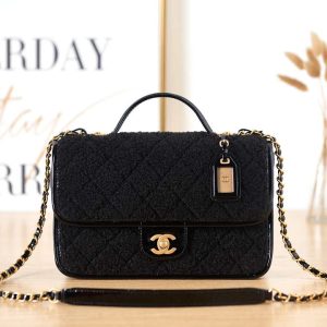 xubag.ru-chanel-as3653-small-flap-bag-with-top-handle-wool-tweed-gold-tone-metal-black-001