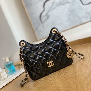 xubag.ru-chanel-as3710-small-hobo-handbag-shiny-crumpled-calfskin-gold-tone-metal-black-001