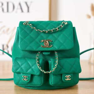 xubag.ru-chanel-as3860-backpack-grained-shiny-calfskin-gold-tone-metal-green-001