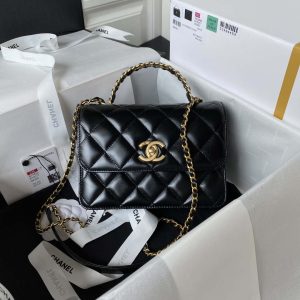 xubag.ru-chanel-as3886-mini-flap-bag-with-top-handle-shiny-calfskin-black-gold-001