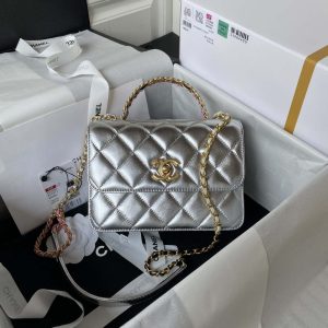 xubag.ru-chanel-as3886-mini-flap-bag-with-top-handle-shiny-silver-calfskin-gold-001