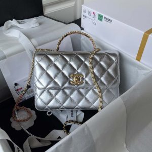 xubag.ru-chanel-as3908-cc-small-flap-bag-with-top-handle-shiny-calfskin-silver-gold-001