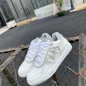 Dior 3SN272 B27 Low Top Sneaker White Smooth Calfskin - Voguebags