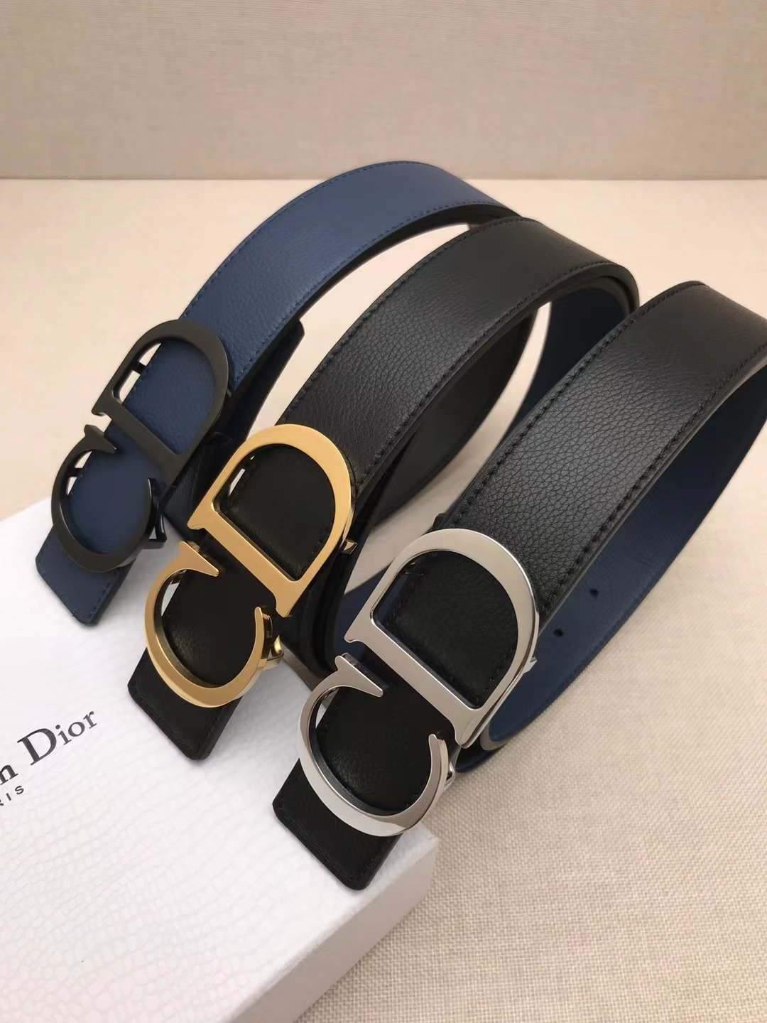 Dior Belts Designer Dior Buckle Leisure Belt Wide 3.4CM 19100 - luxibagsmall