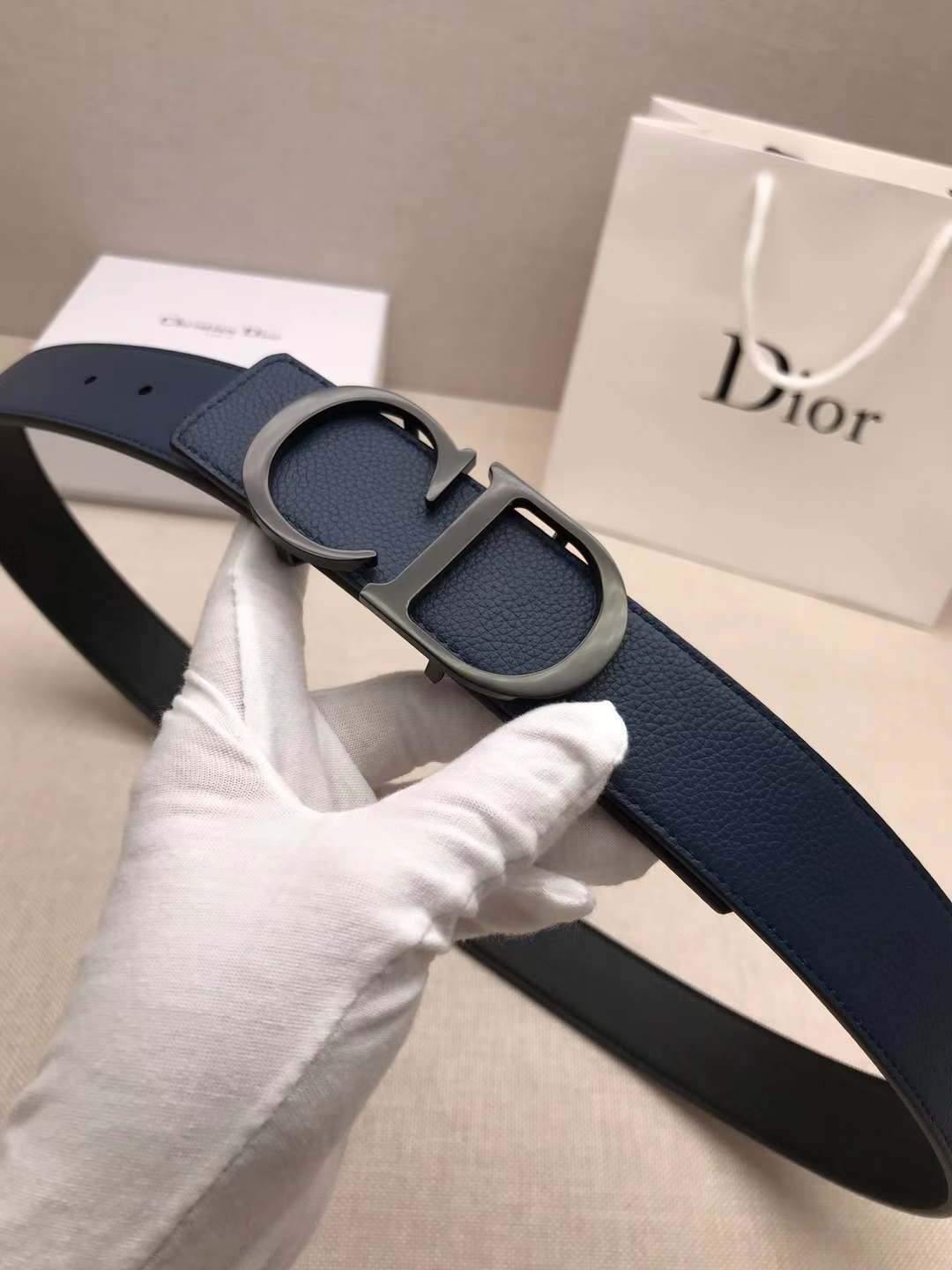 Dior Belts Designer Dior Buckle Leisure Belt Wide 3.4CM 19100 - luxibagsmall