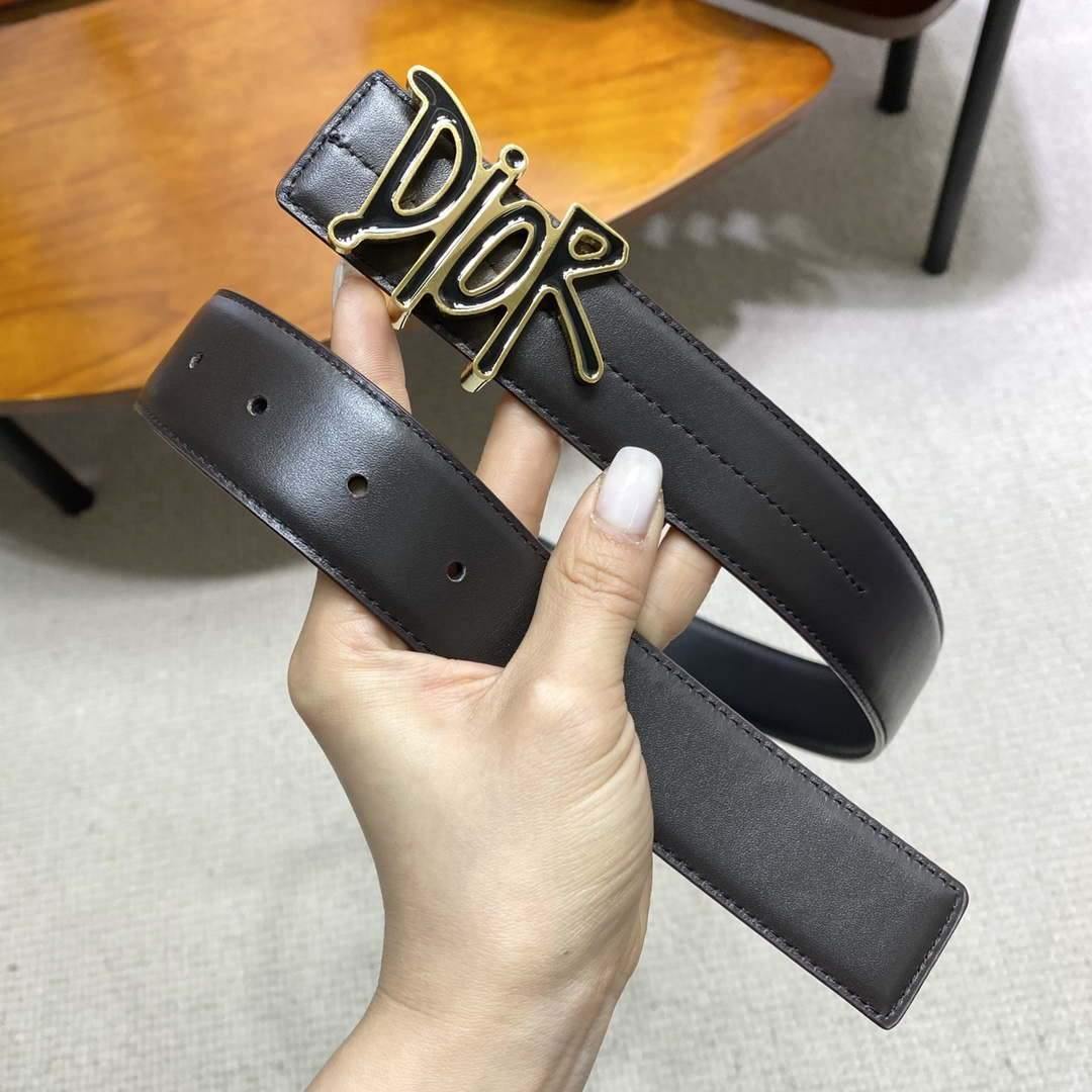 Dior Belts Designer Dior Buckle Leisure Belt Wide 3.4CM 19105 - luxibagsmall