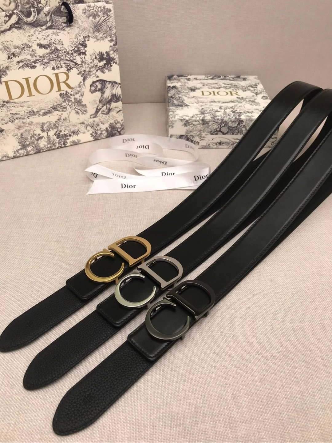 Dior Belts Designer Dior Buckle Leisure Belt Wide 3.4CM 19101 - luxibagsmall