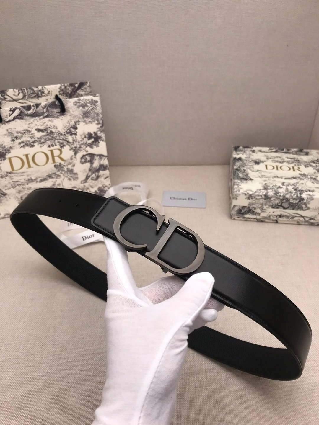 Dior Belts Designer Dior Buckle Leisure Belt Wide 3.4CM 19101 - luxibagsmall