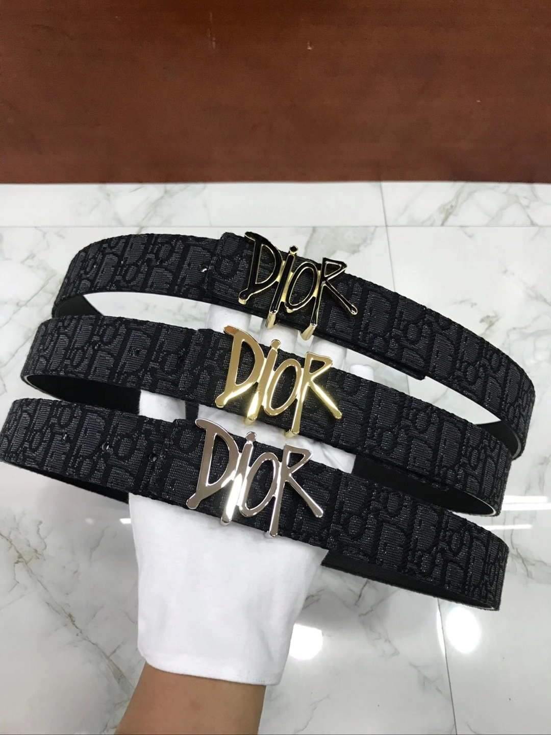 Dior Belts Designer Dior Buckle Leisure Belt Wide 3.4CM 19102 - luxibagsmall