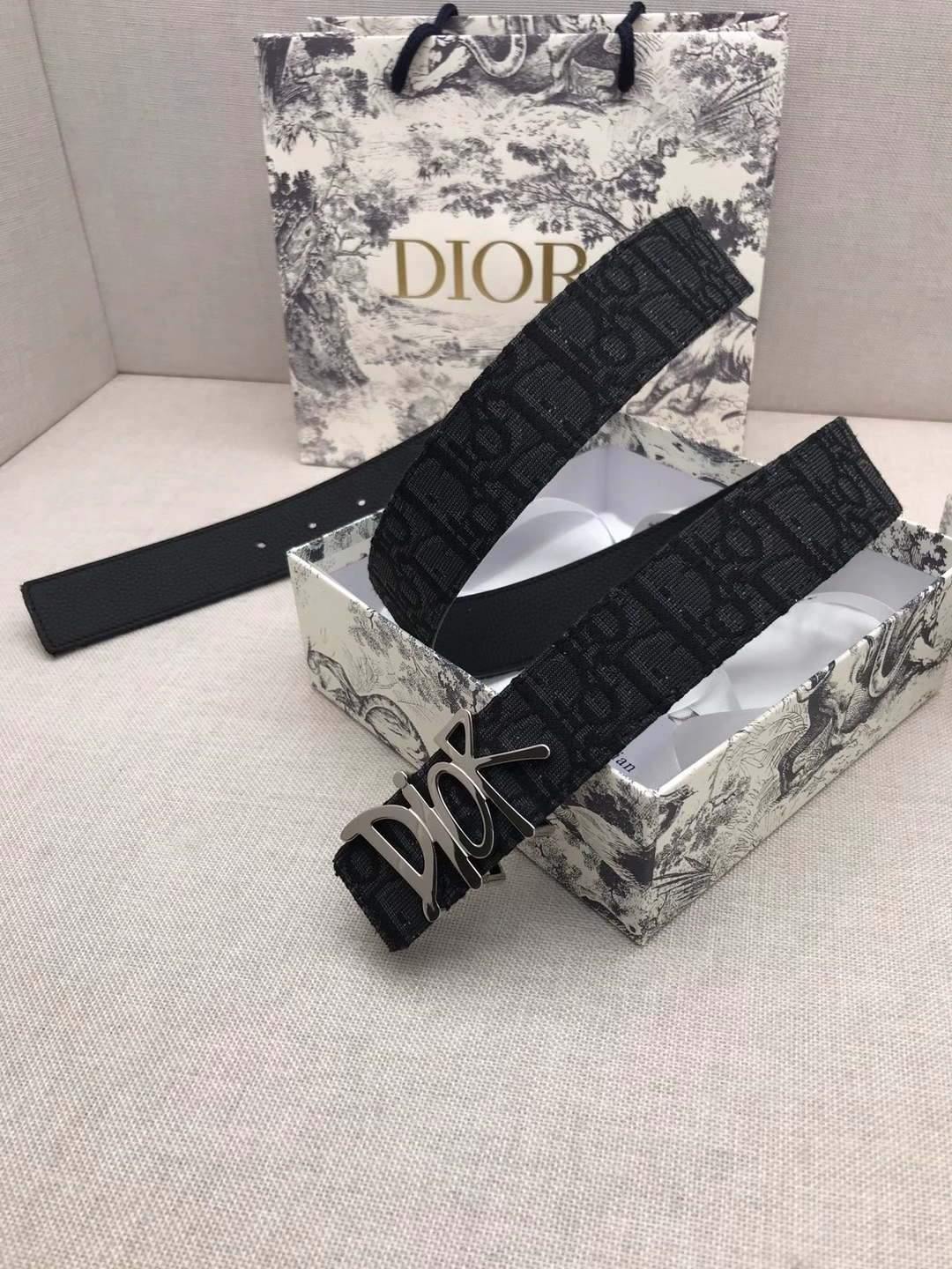 Dior Belts Designer Dior Buckle Leisure Belt Wide 3.4CM 19102 - luxibagsmall