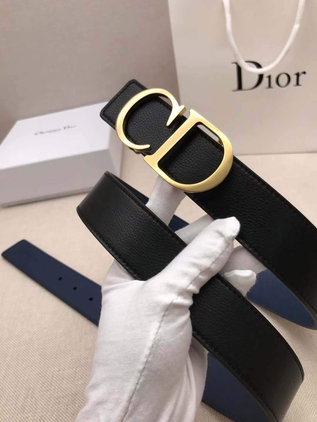 Dior Belts Designer Dior Buckle Leisure Belt Wide 3.4CM 19100 - luxibagsmall