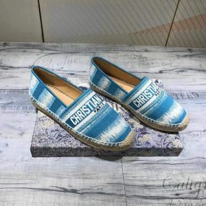 Dior KDB585 Dior Granville Espadrille Shoes Blue - luxibagsmall